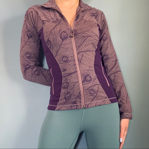 lululemon athletica Jackets & Blazers - Rare Lululemon Jacket Peacock Feather